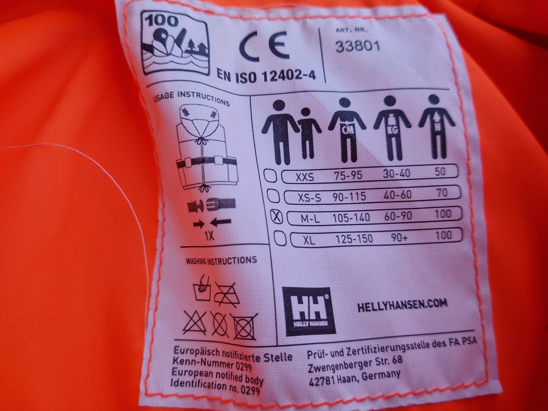 Helly Hansen Giubbotti di salvataggio: Rettungsweste Helly Hansen Grösse M-L neuwertig – Nuovo (secondo la descrizione) da Schwerzenbach venduto da Lordiman 1