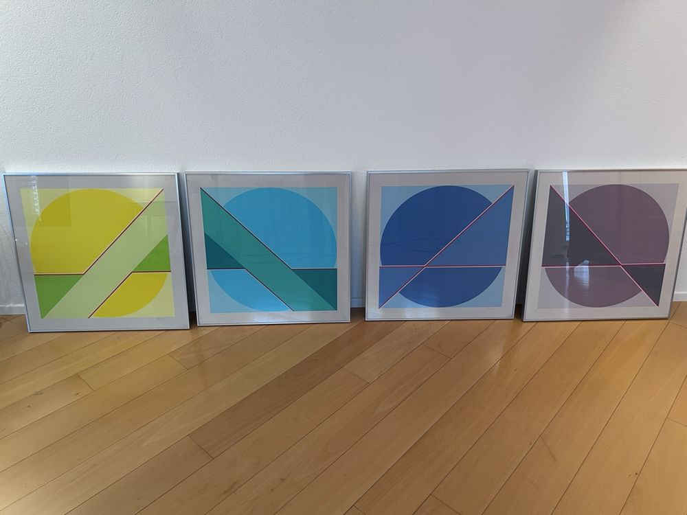 4 Moderne Bilder - graphisch (Gebraucht) in Adlikon b. Regensdorf für ...