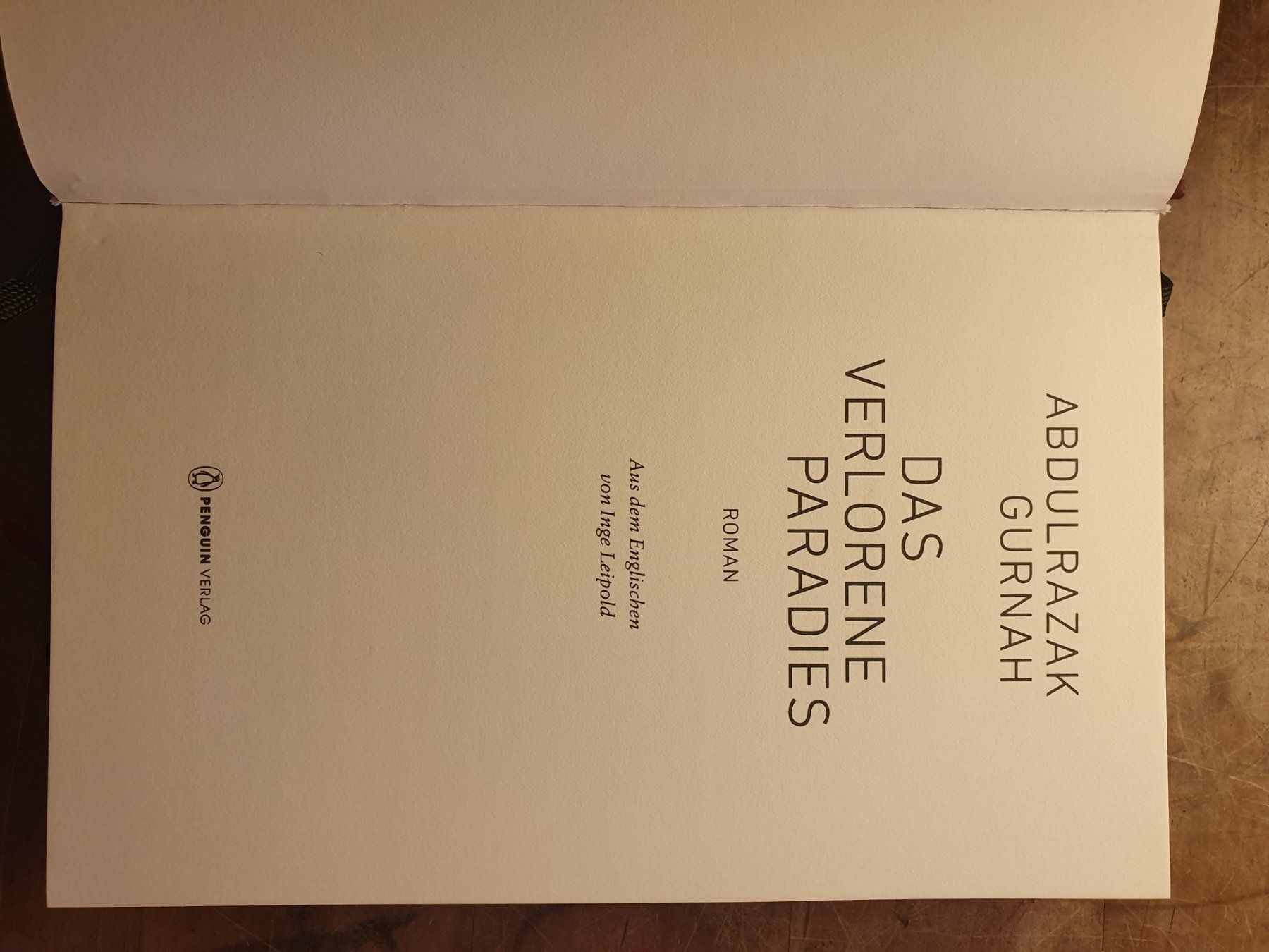 Libri: Das verlorene Paradies - Abdulrazak Gurnah – Usato da Zürich venduto da loosebone 2