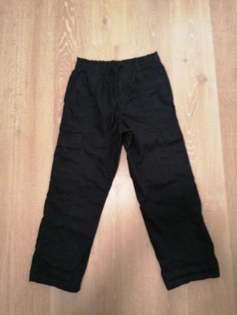 Schwarze Sommerhose / Cargohose, Gr. 38, neuwertig!