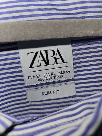 Zara Hemd XL 44 Slim Fit gestreiftes