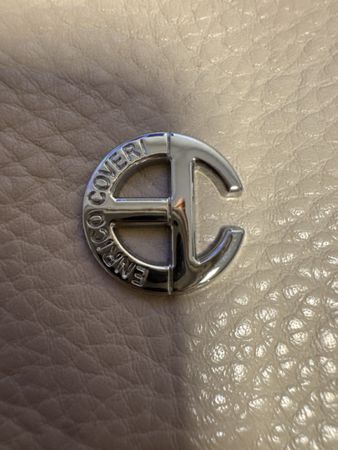 Original ENRICO COVERI Umhängetasche Beige – mit Logo-Gurt