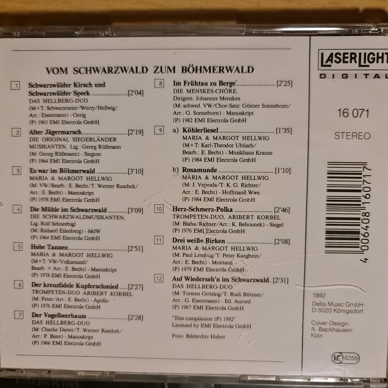 CDs: Vom Schwarzwald zum Böhmerwald – Gebraucht aus Dintikon von Vexi 1
