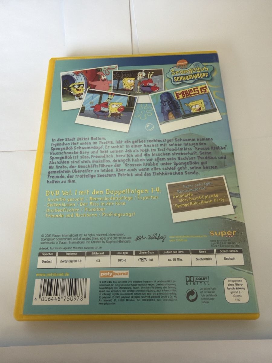 Alle DVDs: Sponge Bob Schwammkopf DVD – Neu (gemäss Beschreibung) aus Uster von oranger_pulli 1