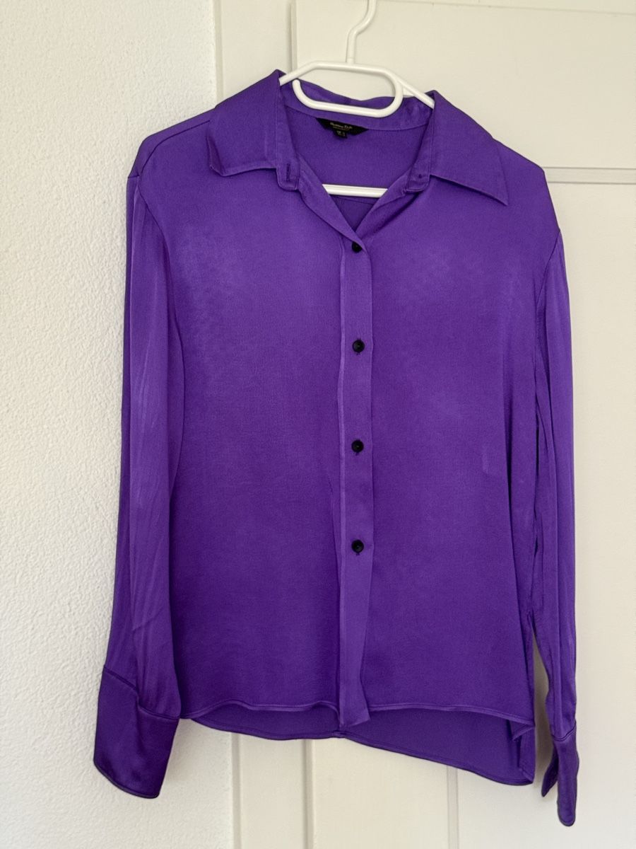 Massimo Dutti Camicette: Massimo Dutti Satin Shirt- Hemdbluse  – Usato da Sion venduto da b2c1cat