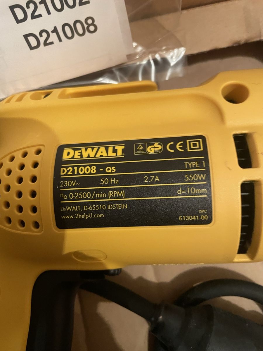 Dewalt Trapani: Bohrmaschine DeWalt D21008 Neu – Nuovo e nell'imballaggio originale da St. Gallen venduto da besi97 2
