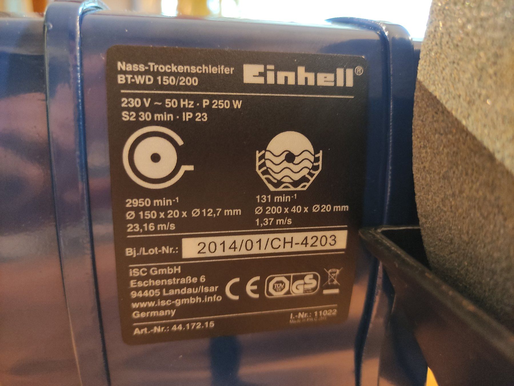 Einhell Aiguiseuses & polisseuses: Nass-/Trockenschleider Einhell BT-WD 150/200 – D'occasion à Wil SG par anhe87 4