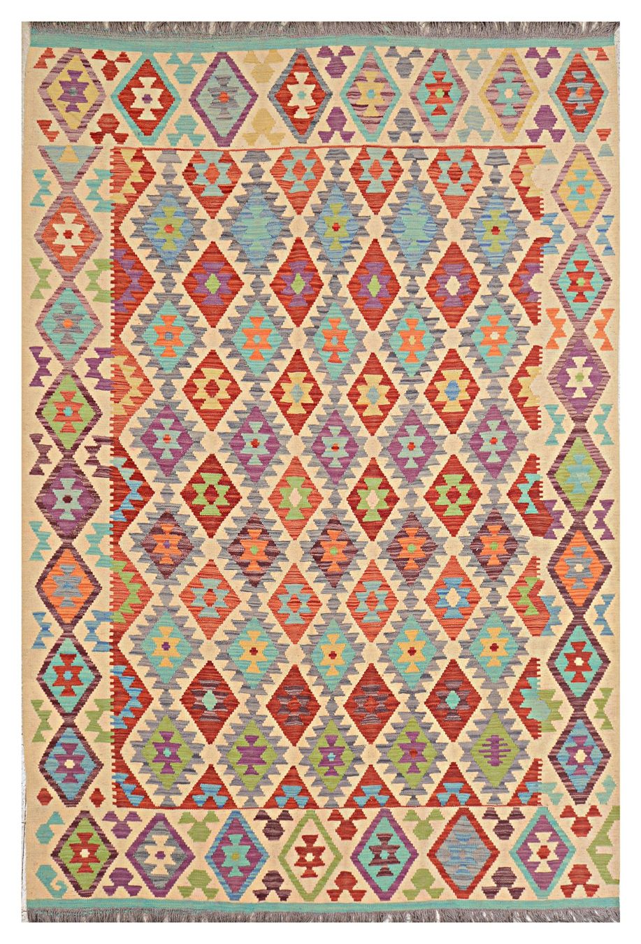 Kelim Tappeti: Oriente Kelim Teppich 200x300 cm – Nuovo e nell'imballaggio originale da Lahore venduto da Fairways79 7