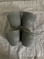 4 Latte Cup Becher von Greengate stone grey