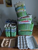 Viele Eierkartons für Bastler oder Sammler, über 900 Eier