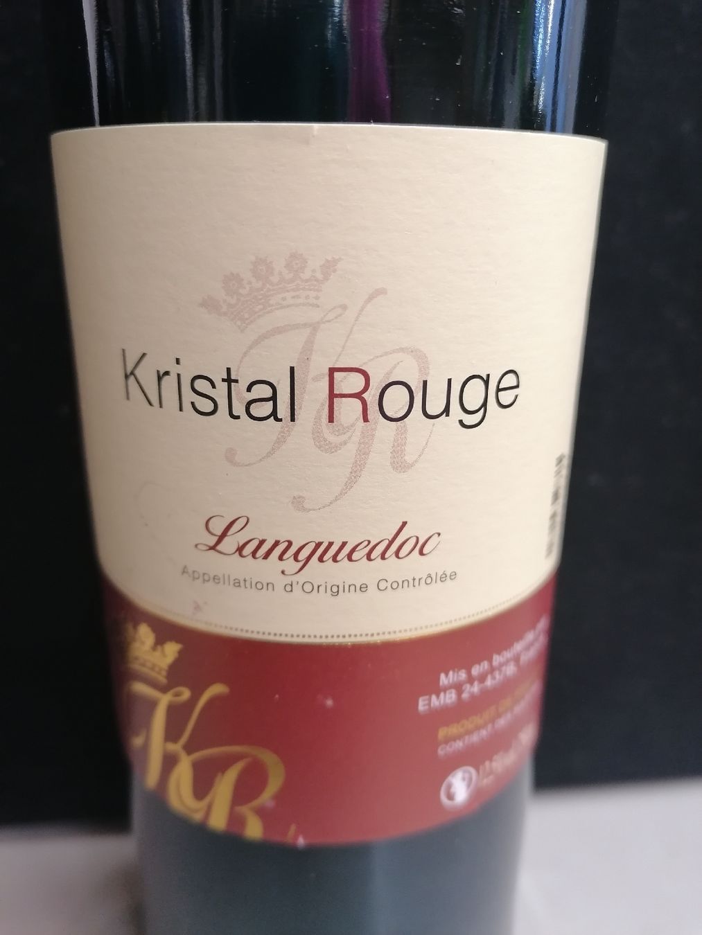Vino: KRISTAL ROUGE LANGUEDOC – Nuovo (secondo la descrizione) da Genève venduto da Leboucheoreilles 5