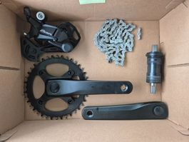 Shimano Essa Groupset + Boîtier de pédalier + Freins