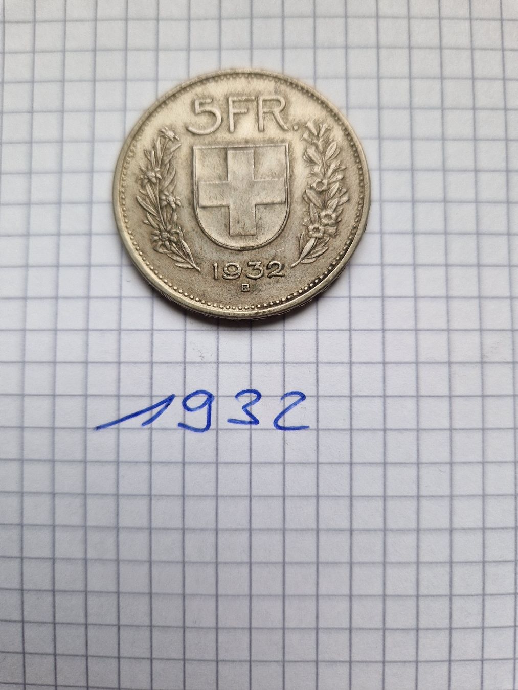 Tutti le monete: 5 Franken Silber 1932 – Usato da Alterswil FR venduto da Paseo0