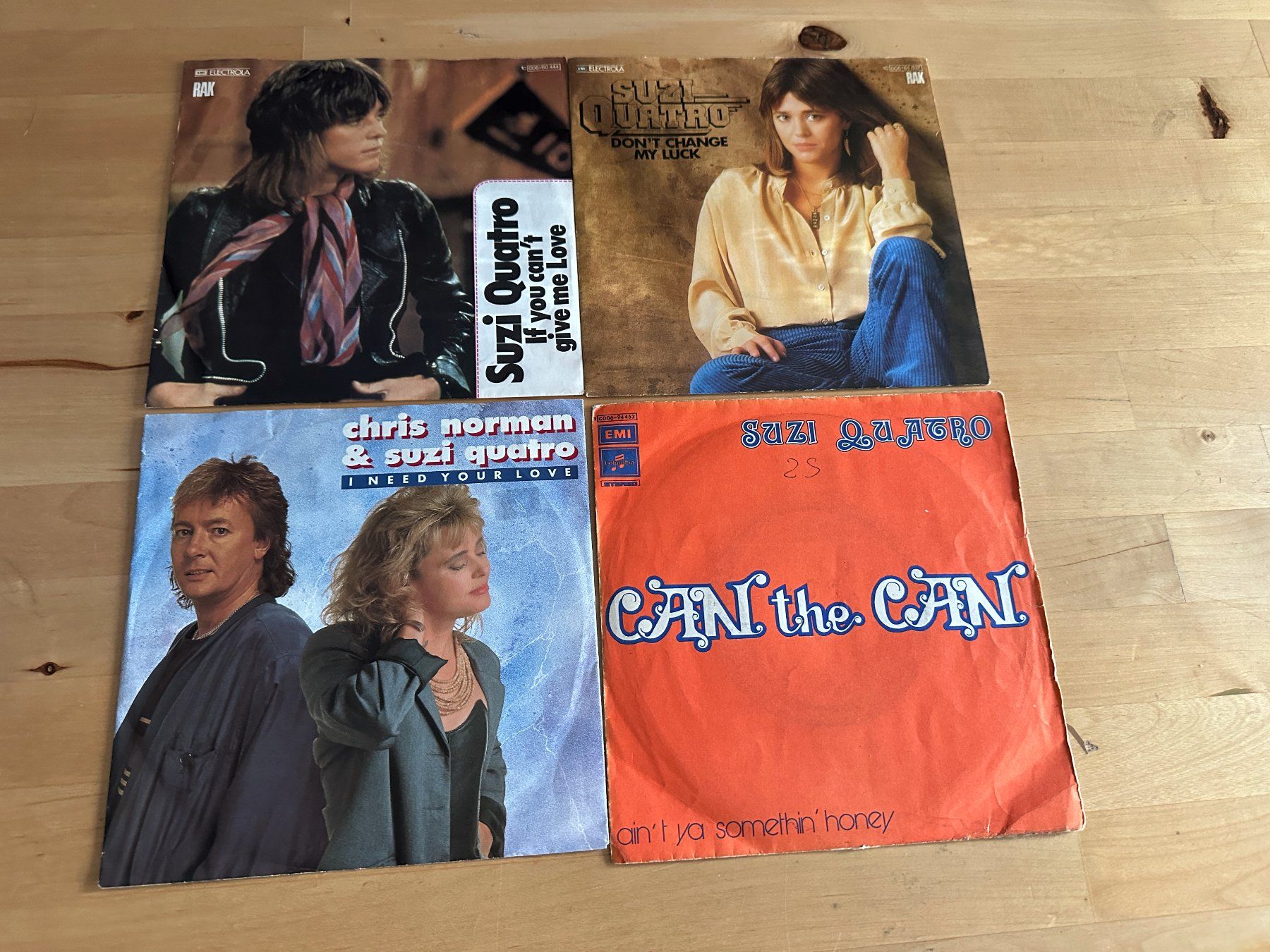 SUZI QUATRO CHRIS NORMAN SMOKIE tolle Singles rare Pressung (Gebraucht