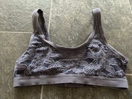 Calida BH - blau/lila/grau mit Blumenmotiv - Gr. XS