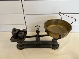 Balance FORCE 10KG ancienne laiton et fer état d'usage
