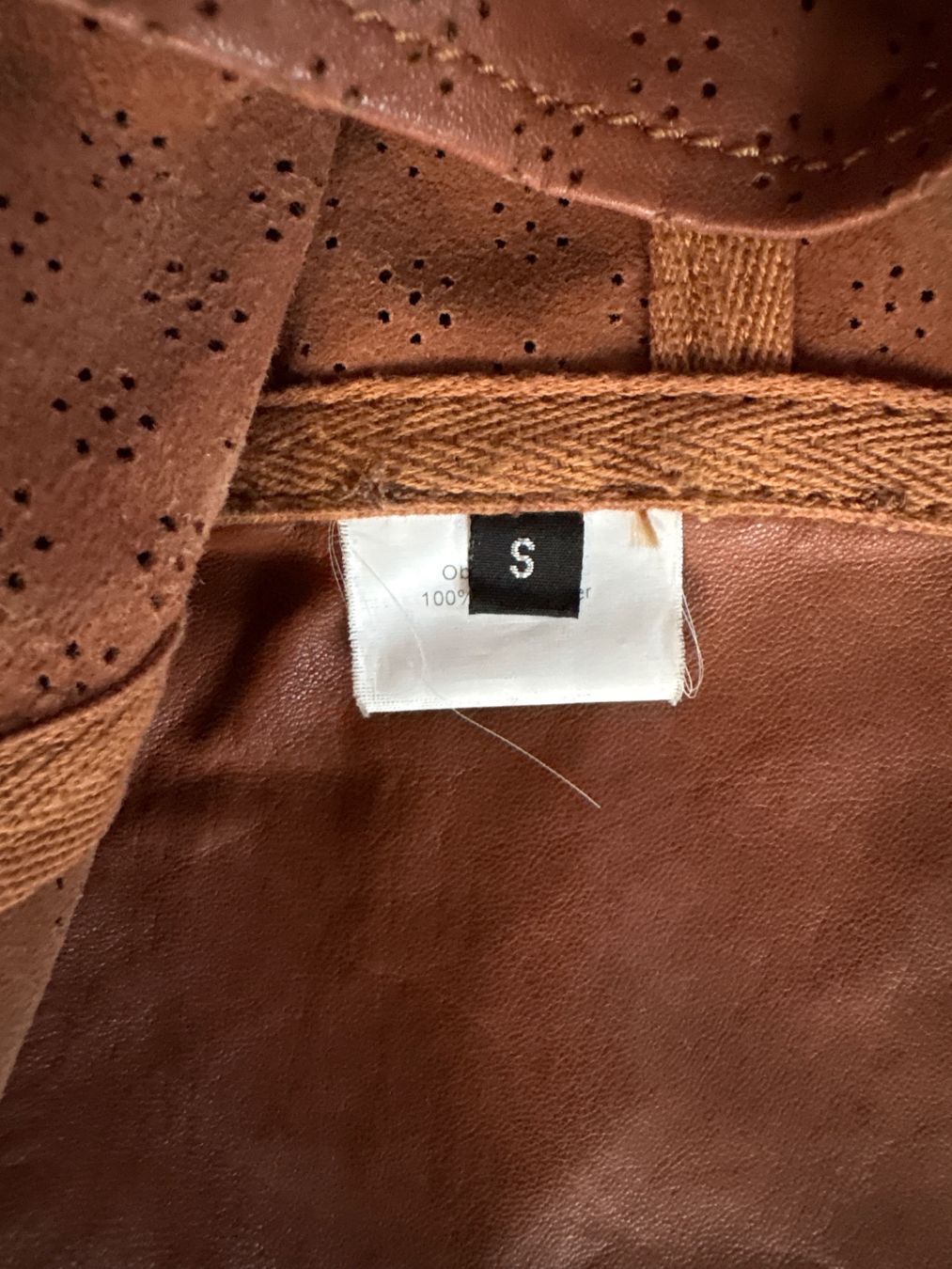 Vestes: Lederjacke Cognac-Braun Gr. S in Blazer-Stil – D'occasion à Richterswil par ZueriLake2 5