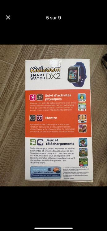 Vtech Smartwatch: Montre connectée enfant Vtech Kidizoom DX2 bleue – D'occasion à Martigny par gigikro 3