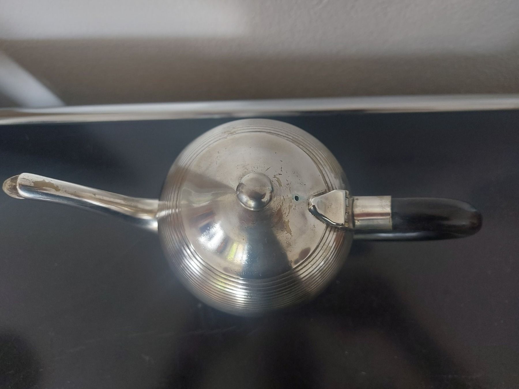 Teiere: Design Kaffeekanne Silber, Ebenholzgriff – Usato da Pfäffikon ZH venduto da eric0113 4