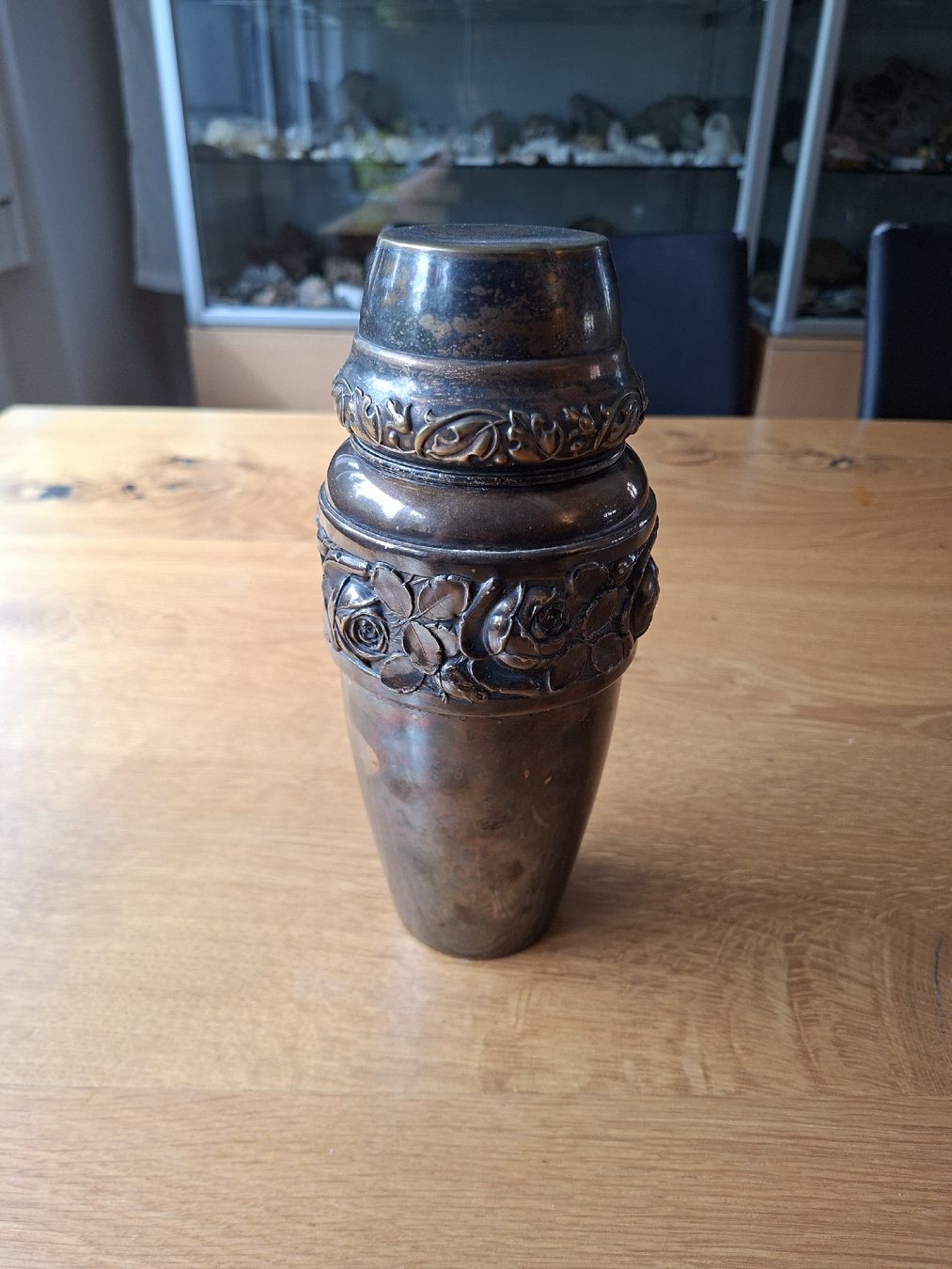 Vasi & Recipienti: Jugendstil Blumenvase mit Rosenmuster, versilbert – Usato da Kreuzlingen venduto da jbu_82 1