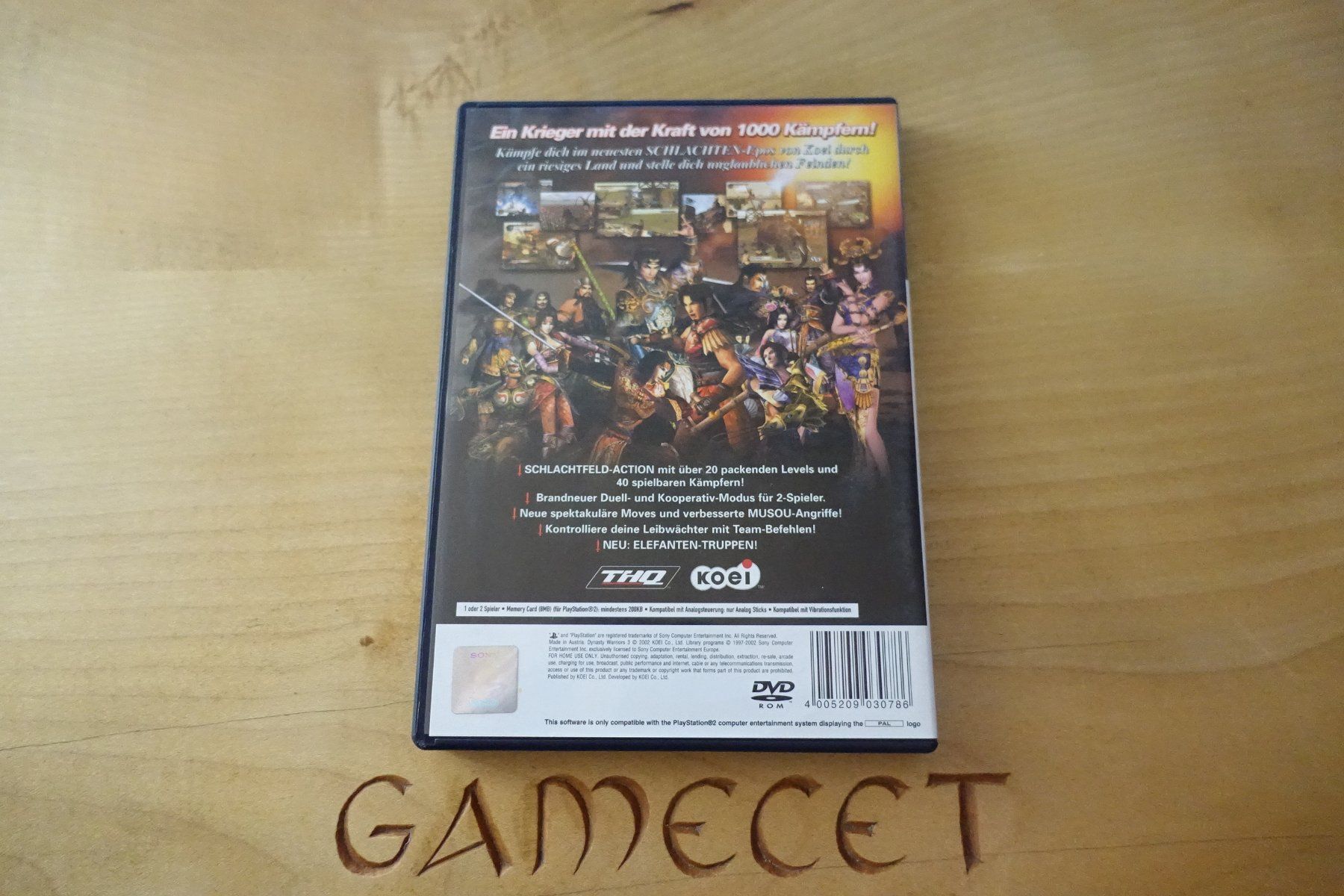 Sony Giochi: Dynasty Warriors 3 – Usato da Steinach venduto da Gamecet 2