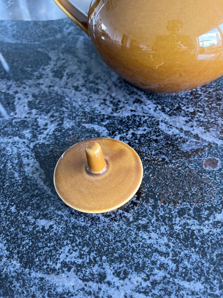 Rössler Teekannen: Rössler Braune Teekanne Designklassiker – Gebraucht aus Zürich von Roulet 3