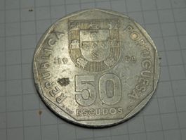 Portugal 50 Escudos, 1988