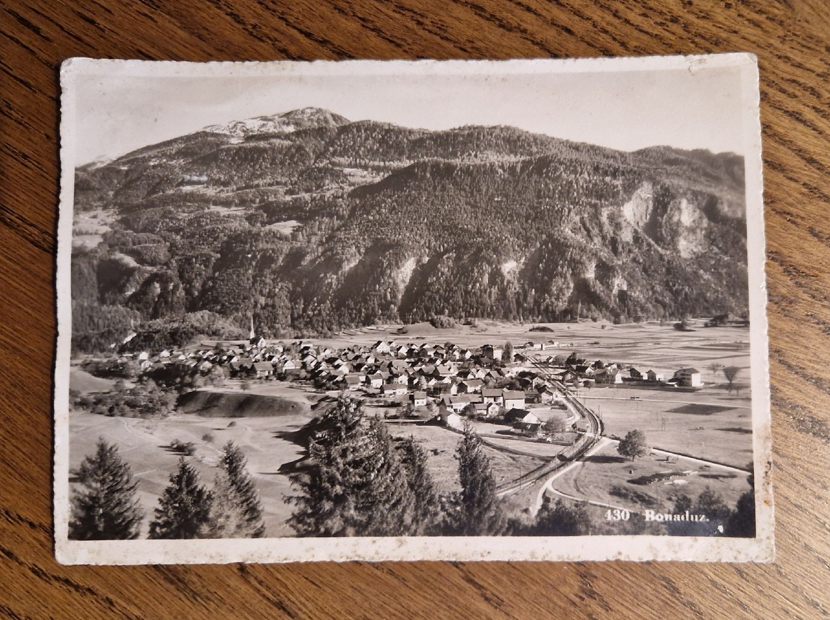 Ansichtskarten: Bonaduz, Konrad Marti, 1935? – Gebraucht aus Ebikon von Donar50