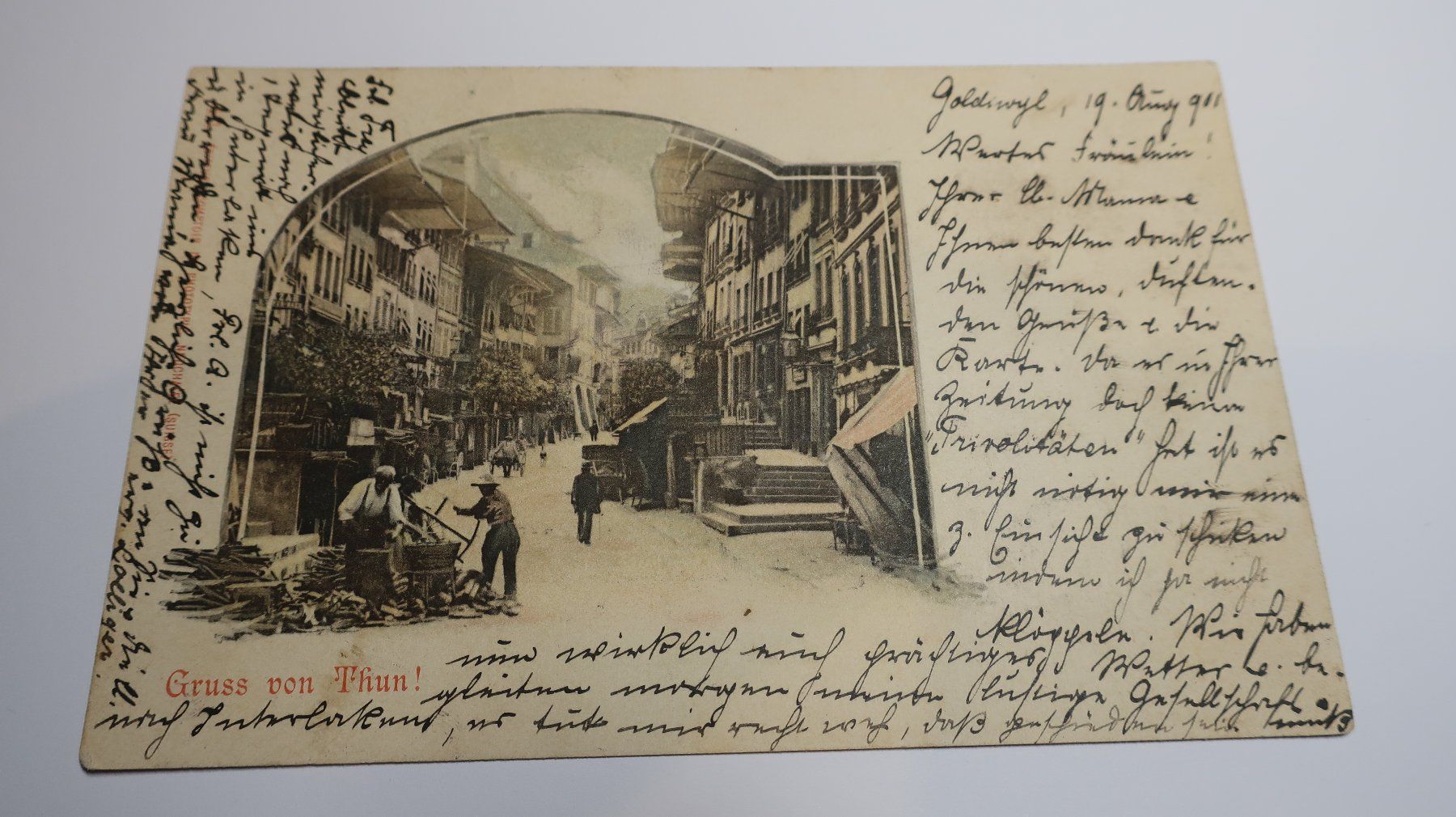 Ansichtskarten: Gruss von Thun !  1901 – Gebraucht aus Cormoret von Pascalll2001 1