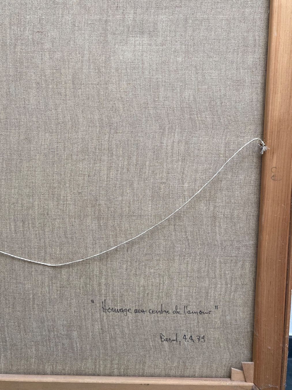 Dipinti: Composition,  Collage/Tusche "Hommage aux centre de l'amour" – Usato da Basel venduto da ota_2f9m 5