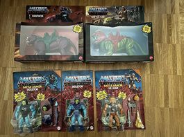 Action Figuren He-Man Skeletor im Retro-Stil Battle Cat ap.