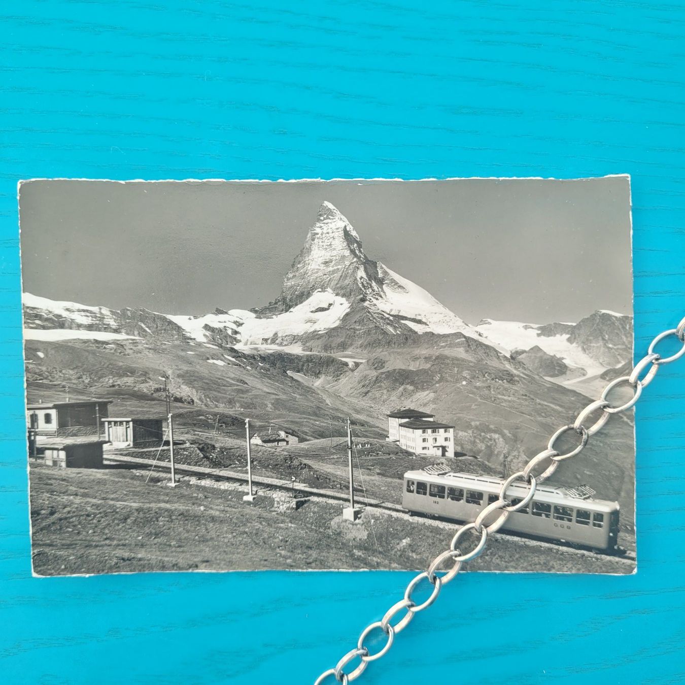 Ansichtskarten: ZERMATT Gornergratbahn mit Station /Hotel Rifelberg – Gebraucht aus SCHÜBELBACH von CoKaHa