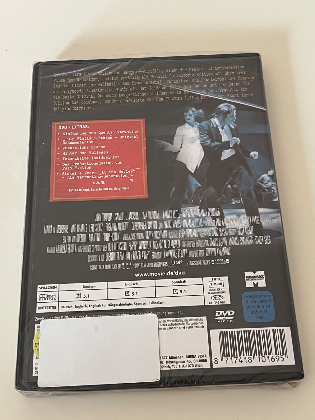 Tutti i DVDs: Pulp Fiction DVD - Collector's Edition - neu – Nuovo e nell'imballaggio originale da Altstätten SG venduto da sheamus 1