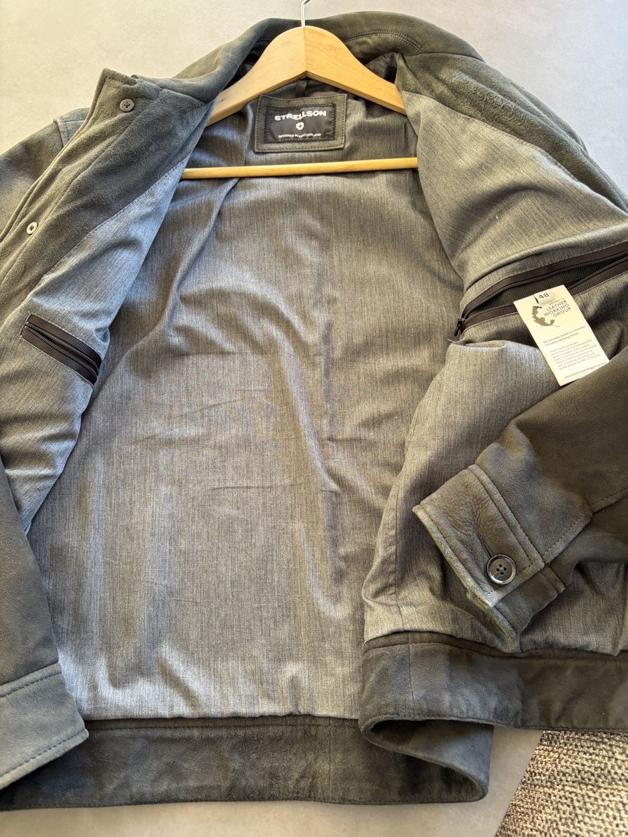 Strellson Giacche: Lederjacke Strellson Gr 48, blaugrau – Nuovo (secondo la descrizione) da Wädenswil venduto da haeppu 5