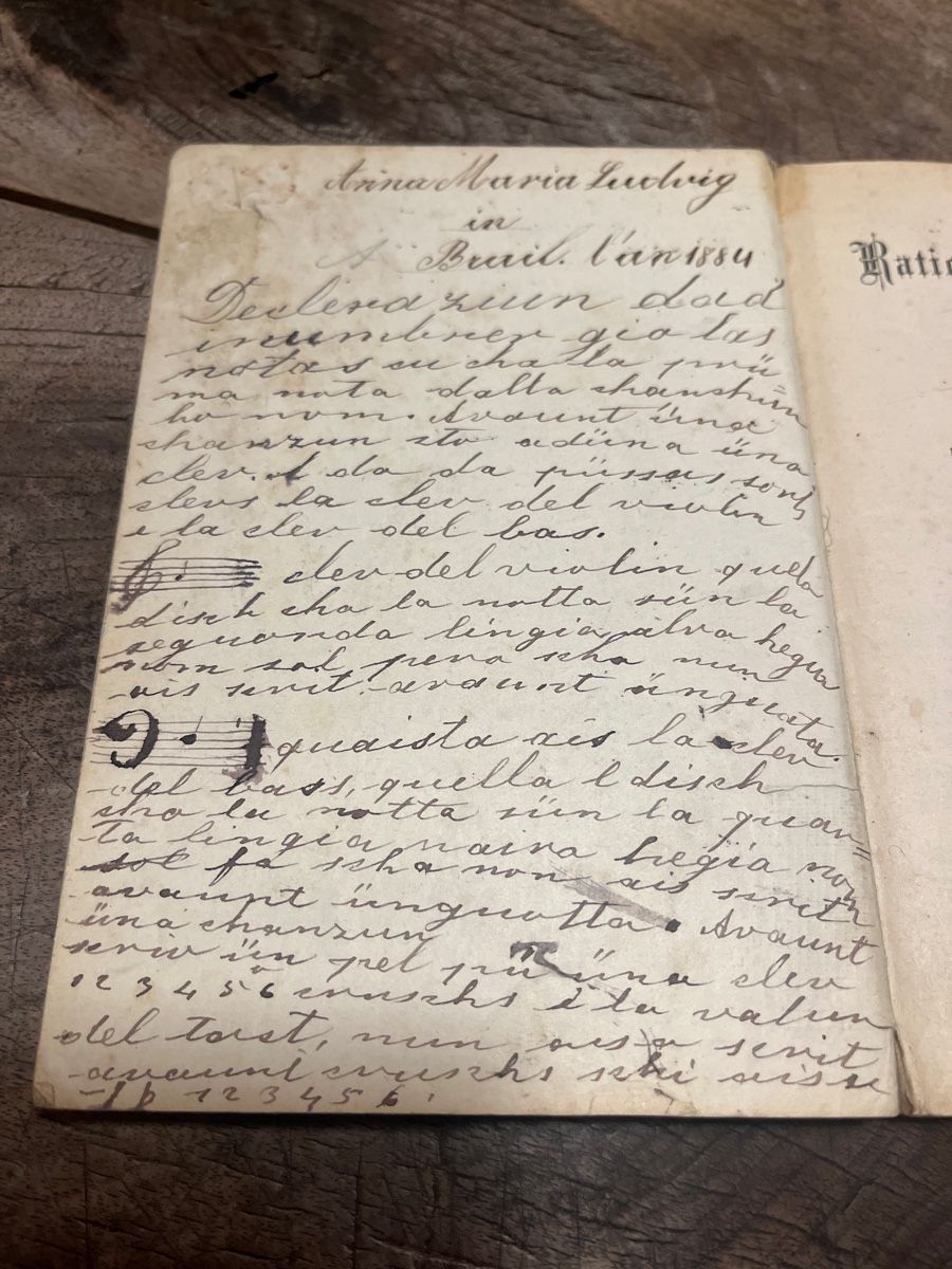 Libri: Antikes Gesangbuch, handschriftlich, 1852 – Usato da Zuoz venduto da Grr1974 2
