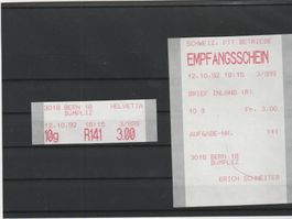 SFS Nr. 9 ET mit Empfansschein