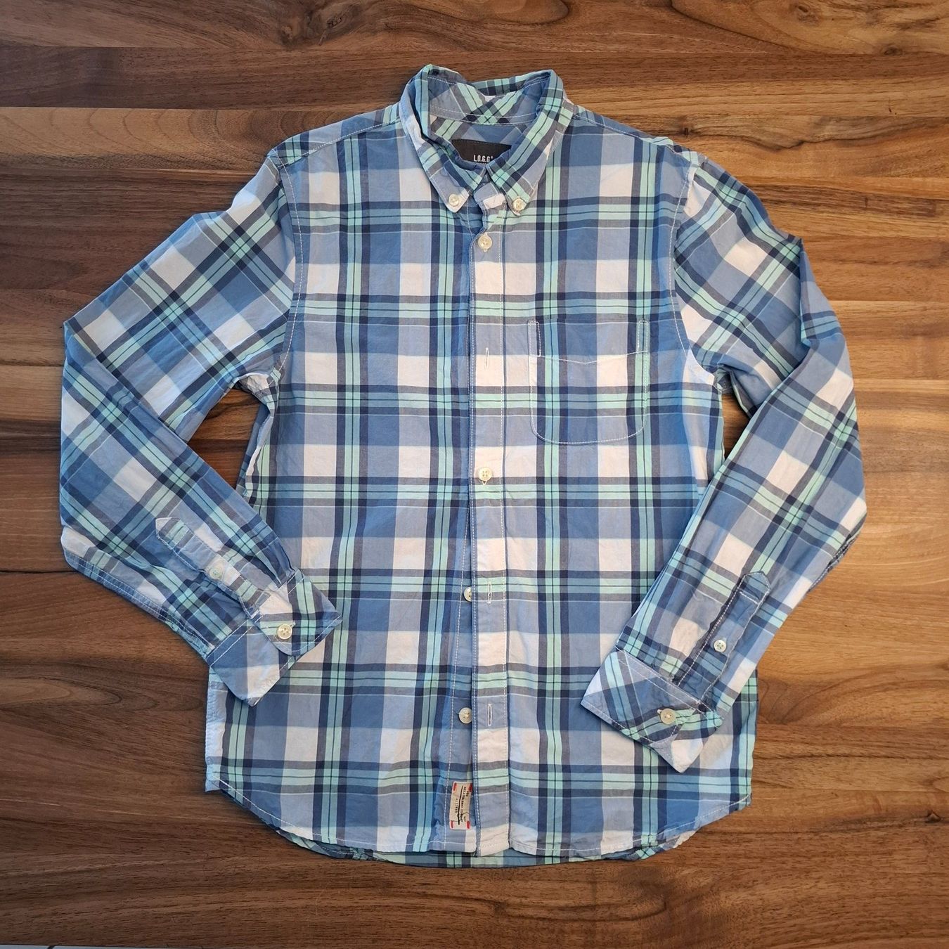 Camicie, T-shirt & Polo: Jungen Langarm-Hemd, Karo, Gr. 152 – Usato da Sisseln AG venduto da Tropea4334