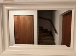 Schuhschrank/Kommode in Weiß mit passendem Spiegel