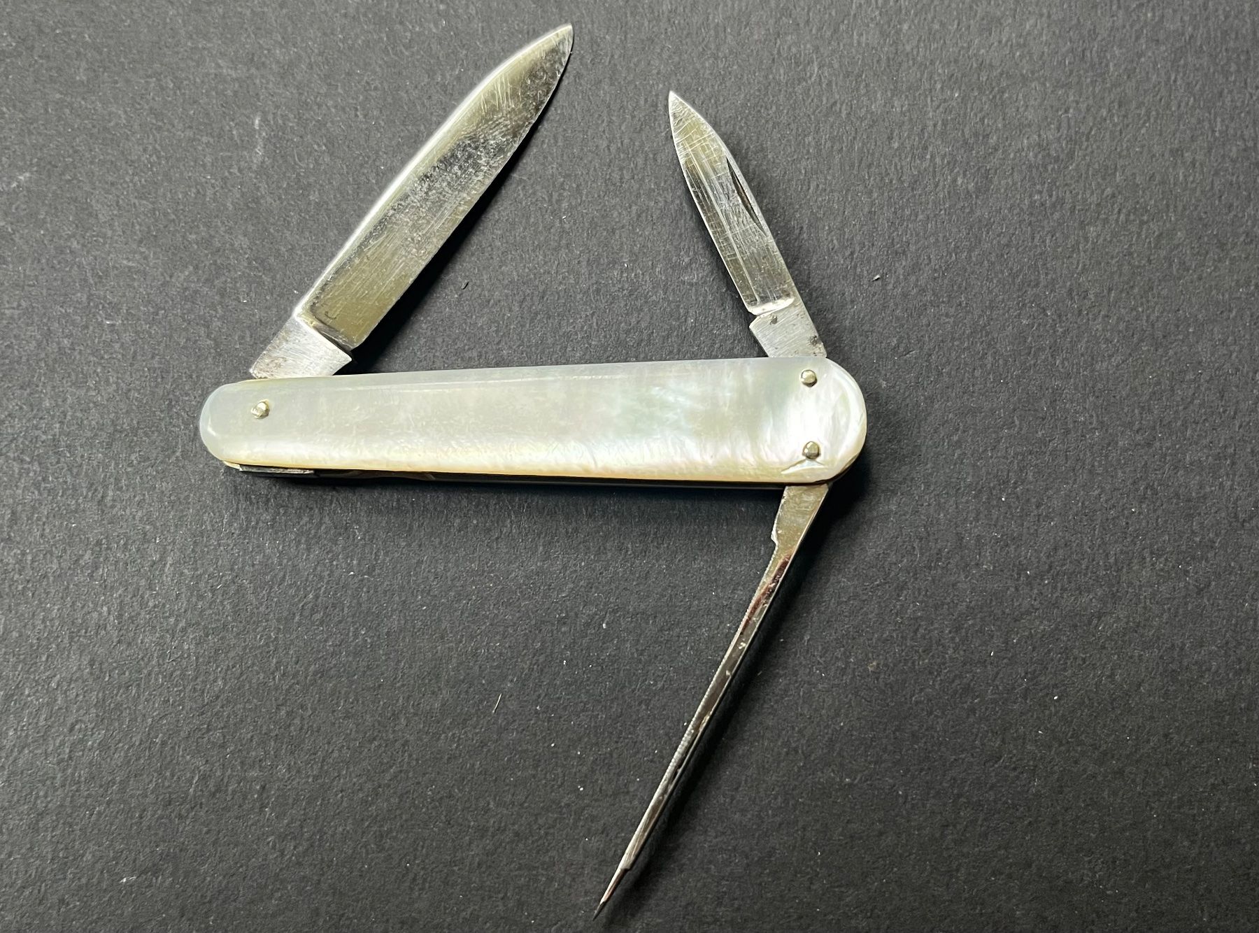 Coltelli tascabile: Altes Perlmutt Sackmesser 78 mm - selten – Usato da Zürich venduto da FV.vintage 1