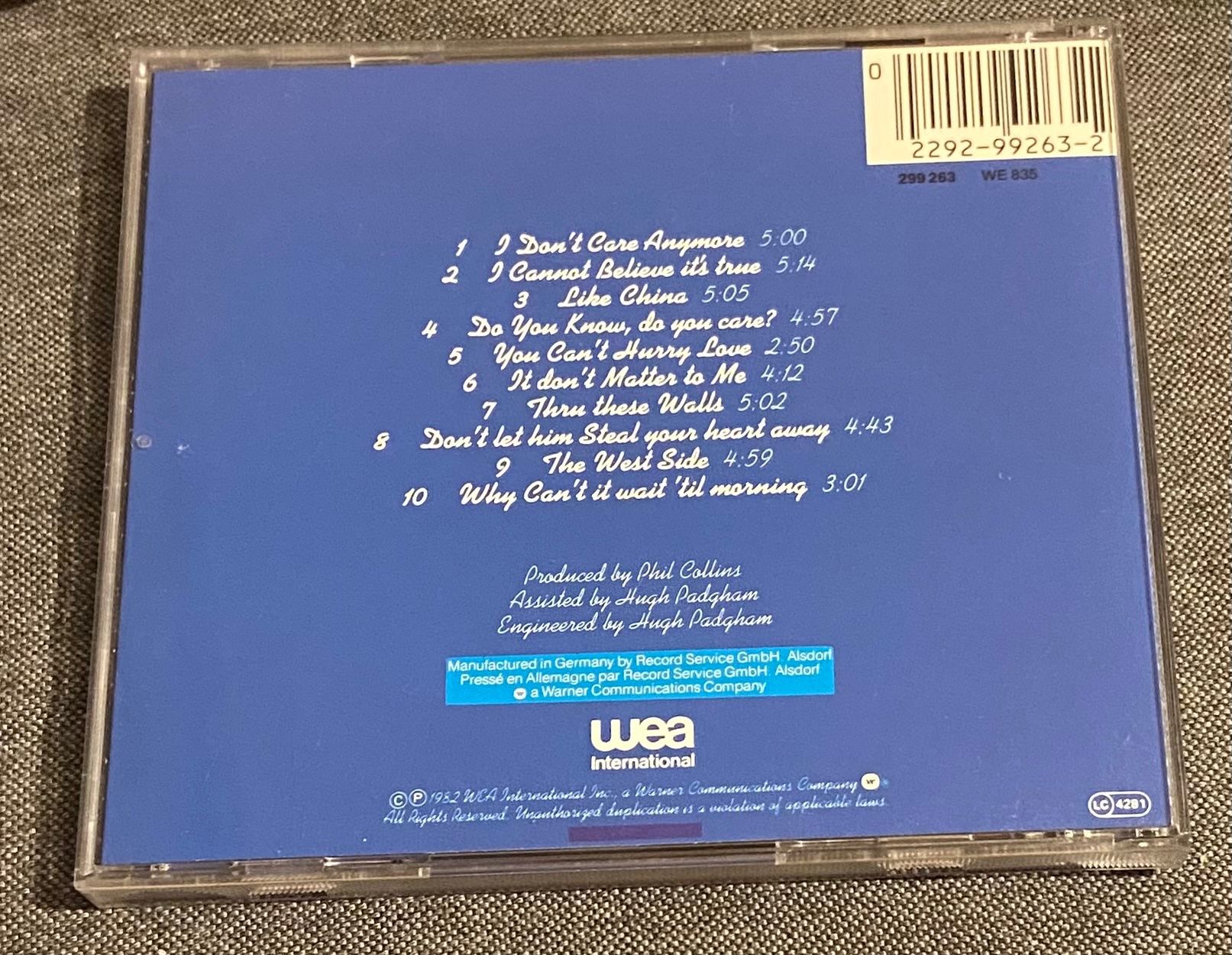 CD: Phil Collins CD Hello, I Must Be Going! (1982) – Usato da Luzern venduto da Lycka 1