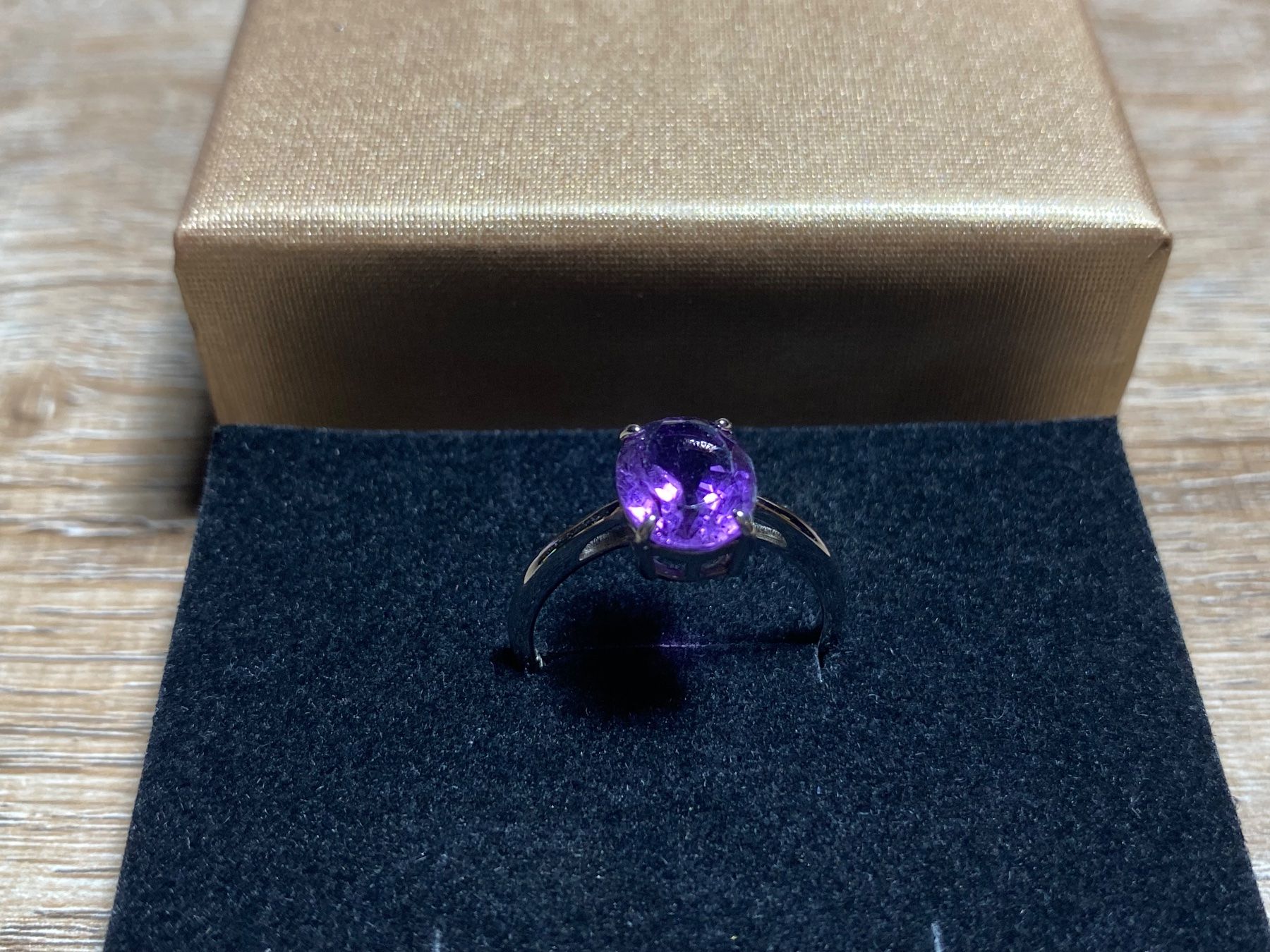 Bagues: Amethyst Ring Silber 925 vergoldet – Neuf avec emballage d'origine à Laax GR par Kiki-Kingdom2 1
