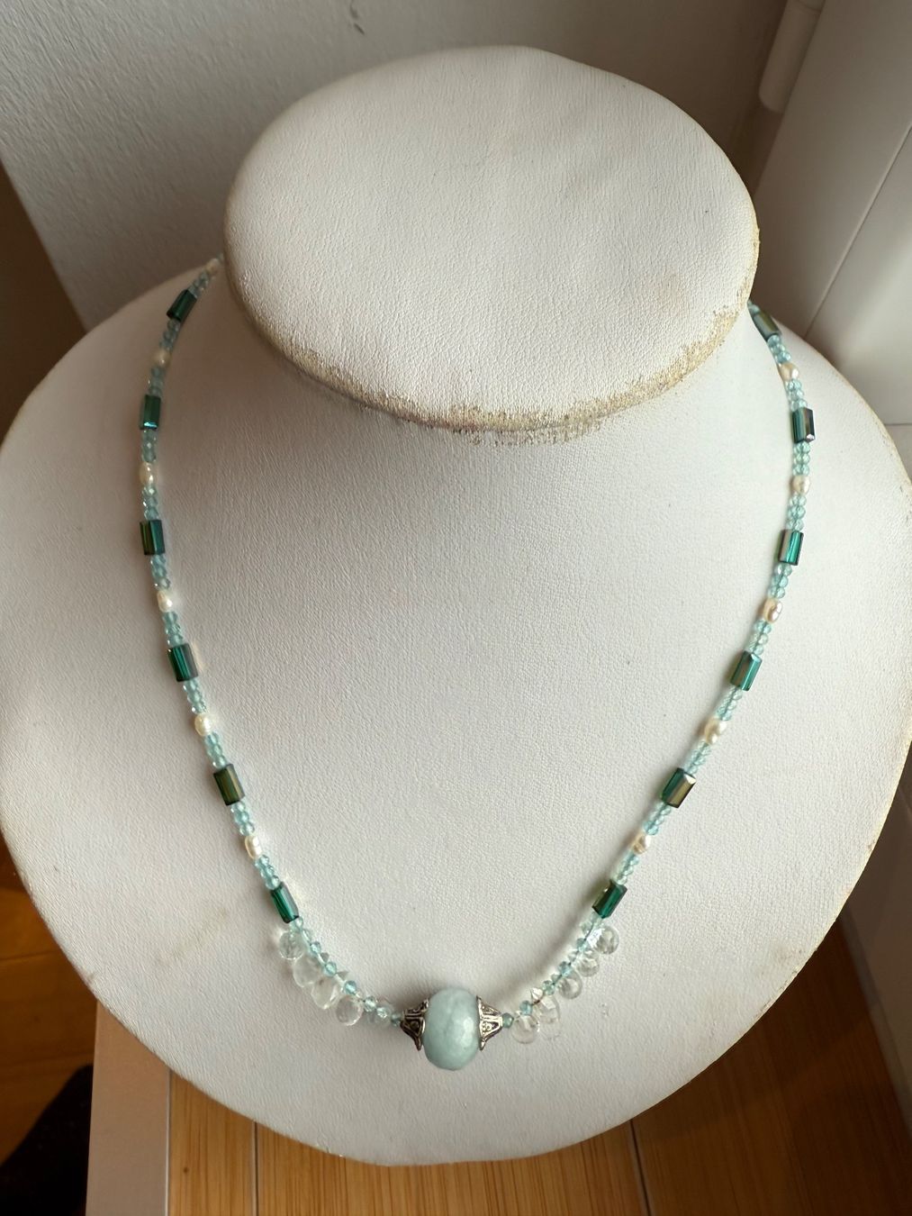 Ketten: Aquamarin, Blautopaz, Swarovski Unikat – Neu (gemäss Beschreibung) aus Basel von Chili007 2