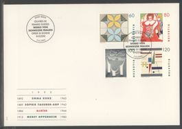 1993, FDC, (Nr. 848–851), E6, (Couvert leicht vergilbt)
