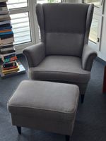 Sessel mit Hocker, IKEA Modell Strandmon