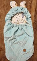 Baby Fusssack hellblau mit Bärenmotiv guter Zustand
