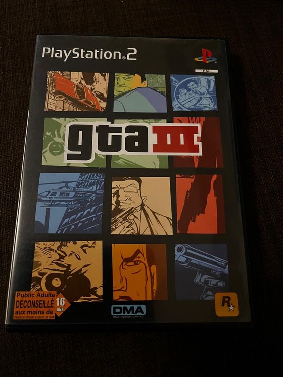 GTA III (3) - PS2 Version PAL - État Correct, édition 2001