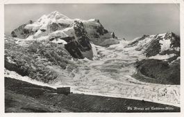 Piz Roseg mit Tschierva-Hütte
