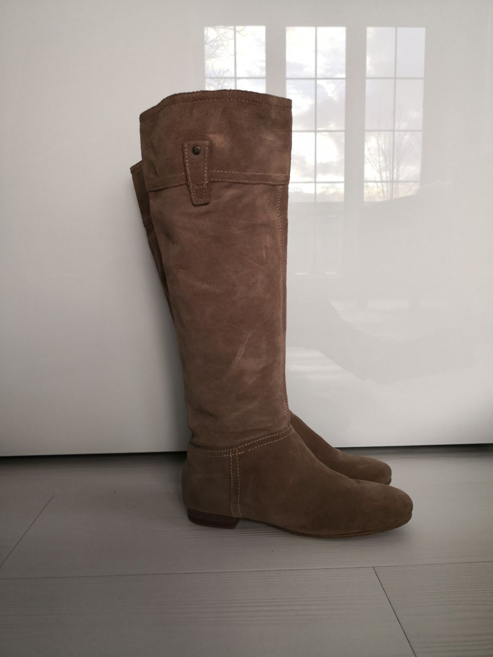 Mango Scarpe da donna: 🤩MANGO WILDLEDER-STIEFEL, BEIGE – Usato da Olten venduto da Naja-Twins-Twins