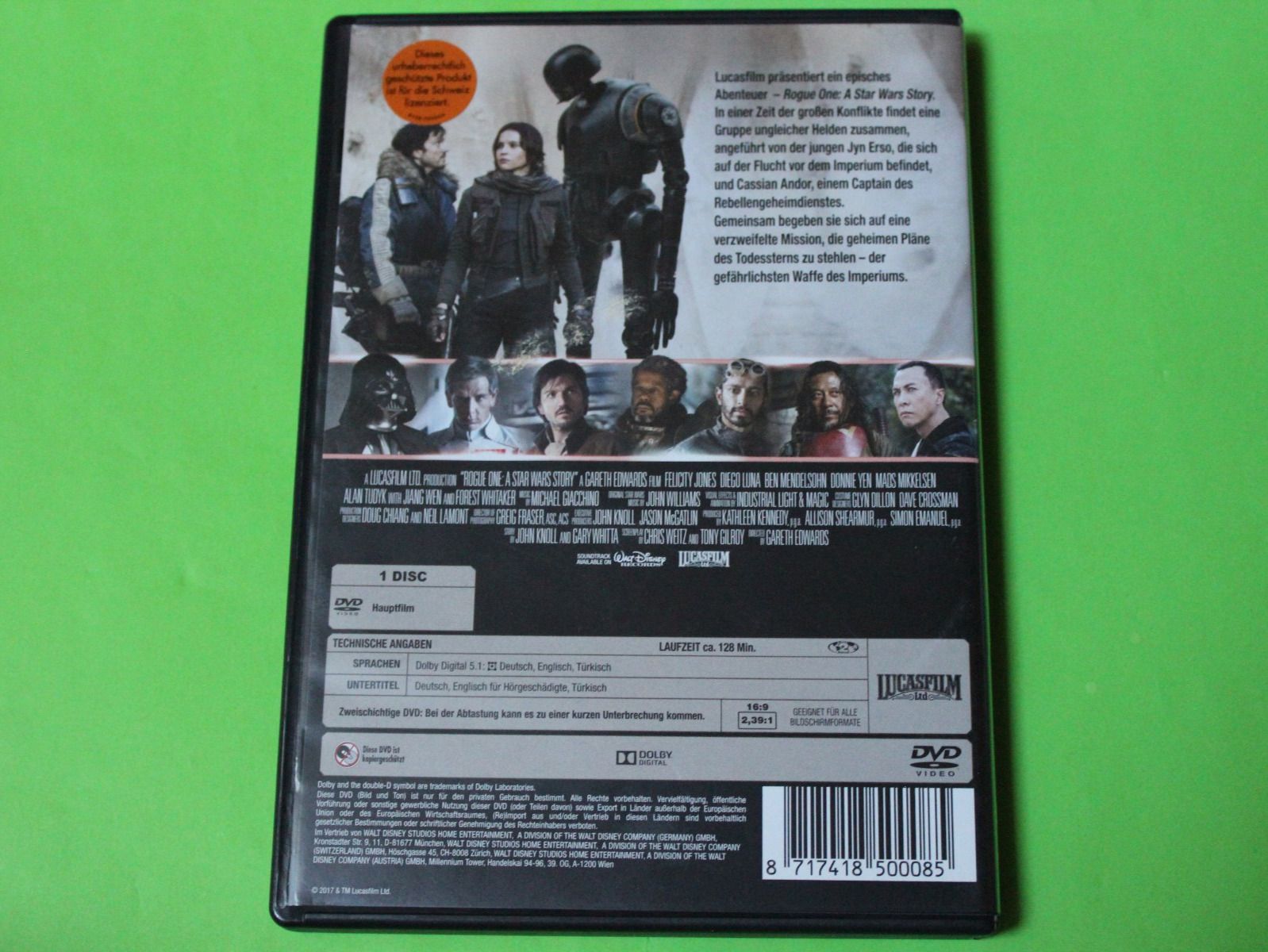 Tutti i DVDs: STAR WARS - ROGUE ONE DVD Guter Zustand – Usato da Tübach venduto da JamesStone 2