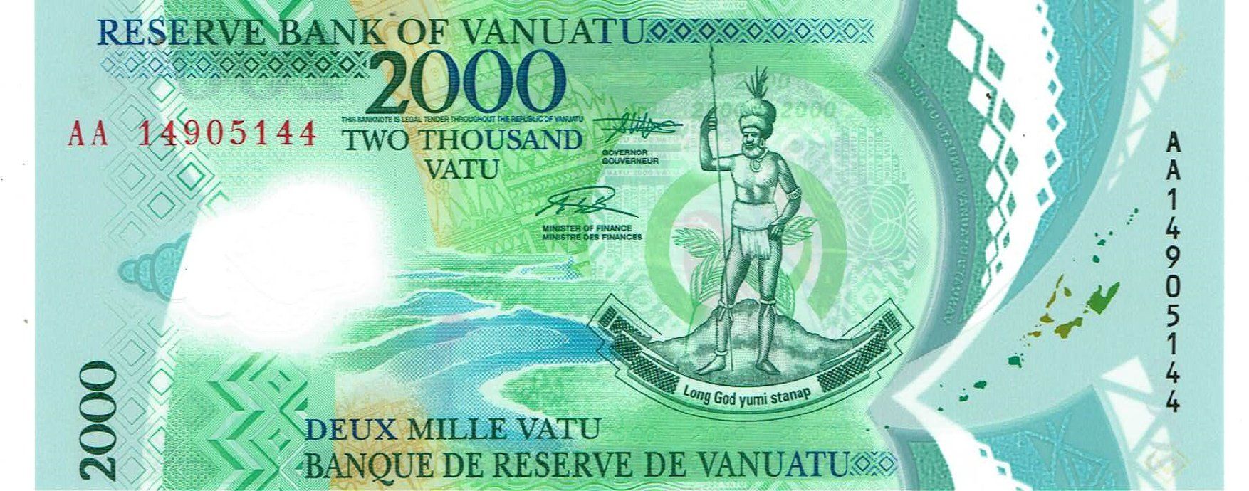 Banconote: Vanuatu 2000 Vatu 2014 P-14 Polymer UNZ – Nuovo (secondo la descrizione) da Steffisburg venduto da ber_8htf